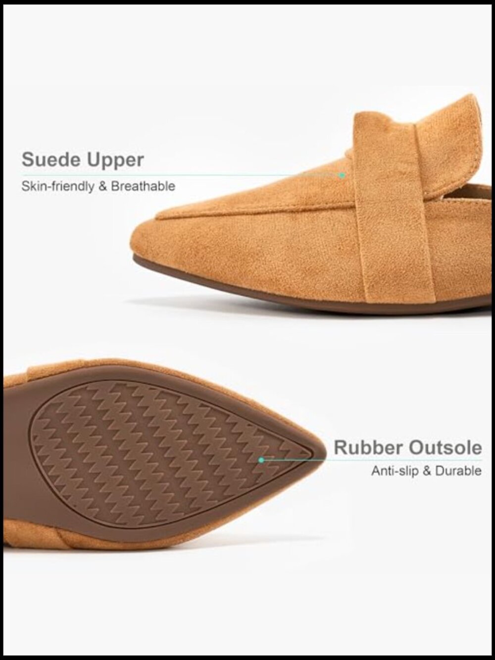 Pointed Toe Mules Slingback Flats Casual Bowknot Slide Loafers Office Walking - Picture 4 of 7
